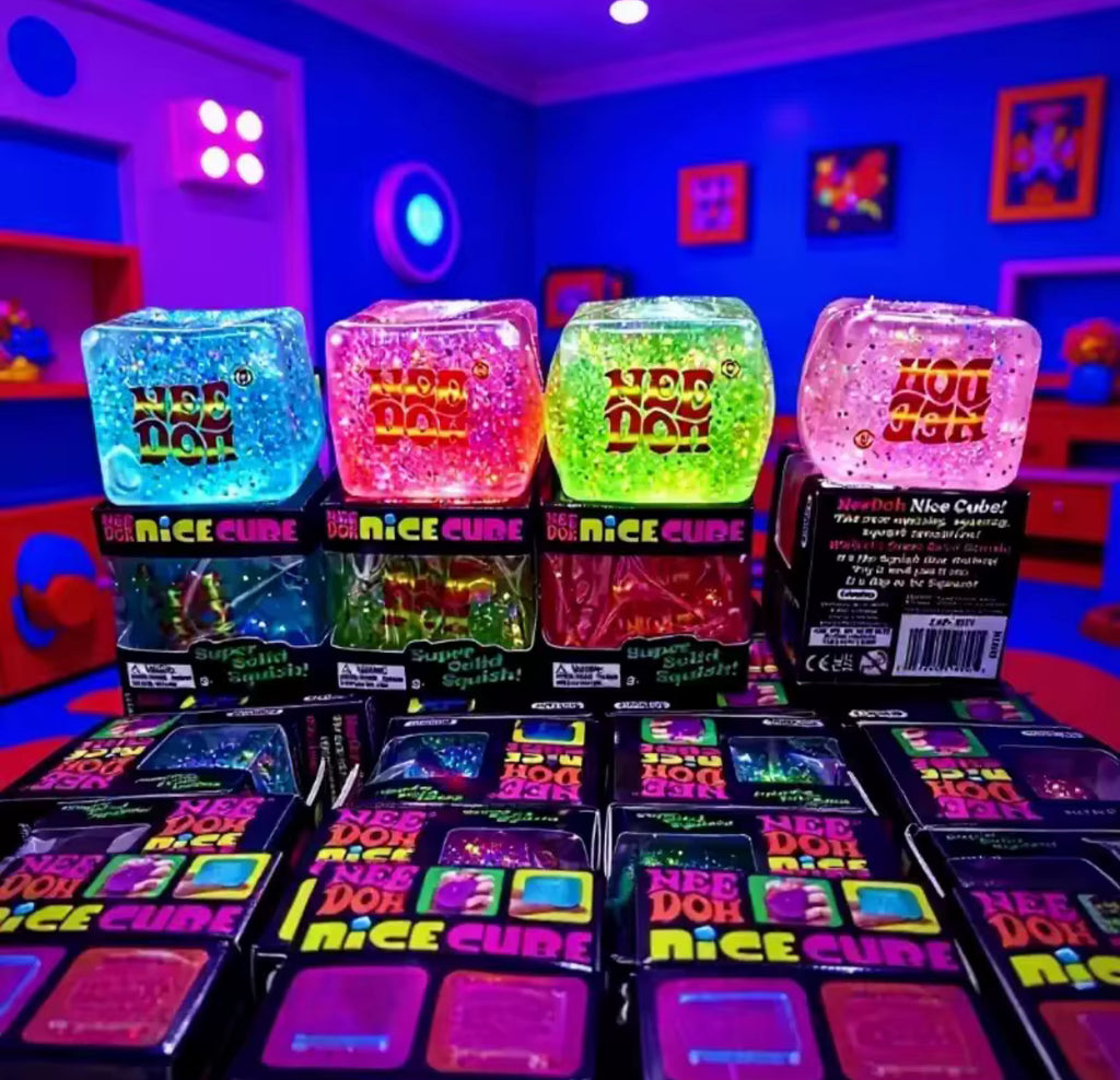 NeeDoh Glitter Glow In The Dark Cube (In Stock)