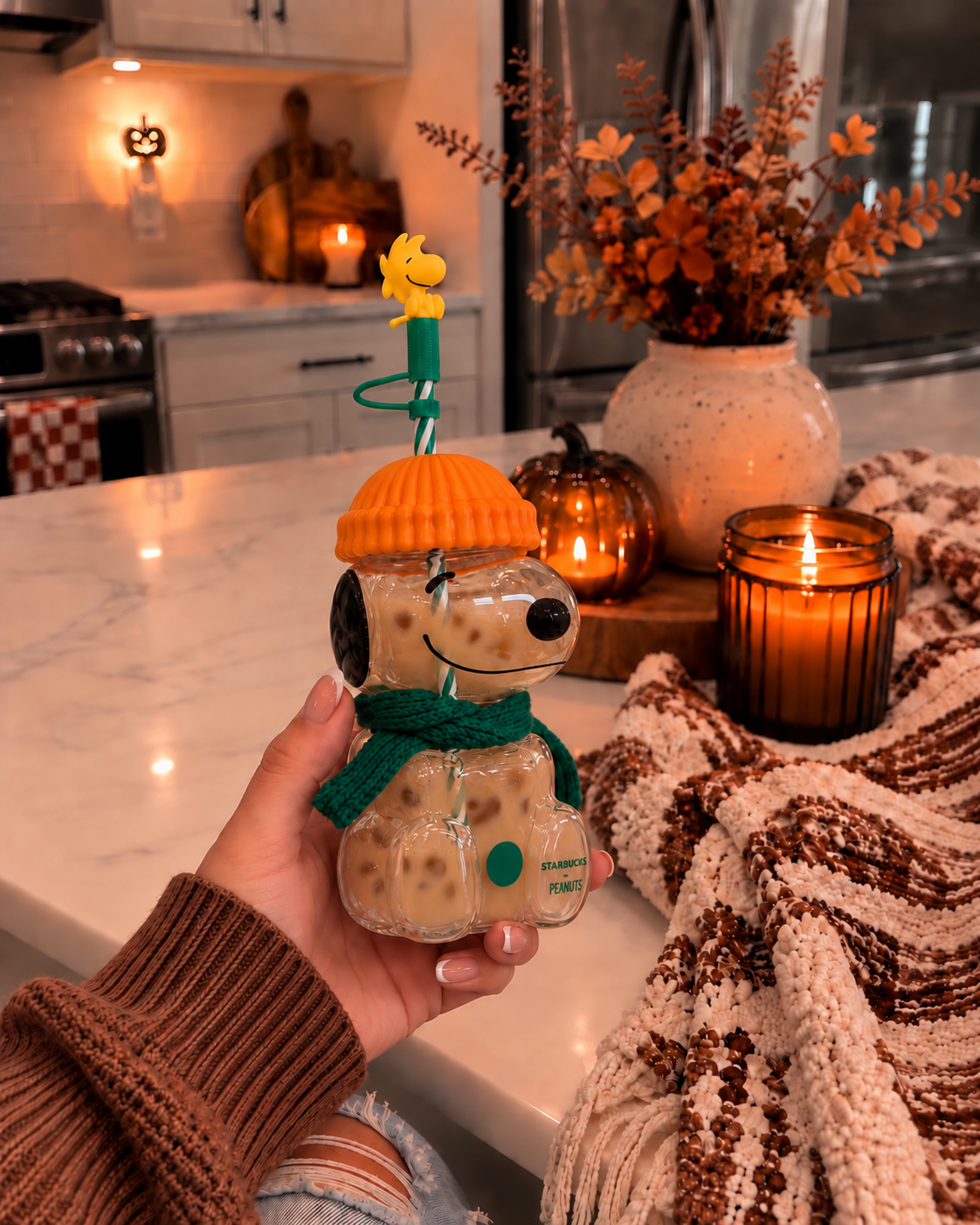 Peanuts x Starbucks Snoopy Glass Cup