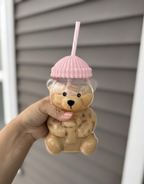 Bear Cup Hats/Straw (Different Options)