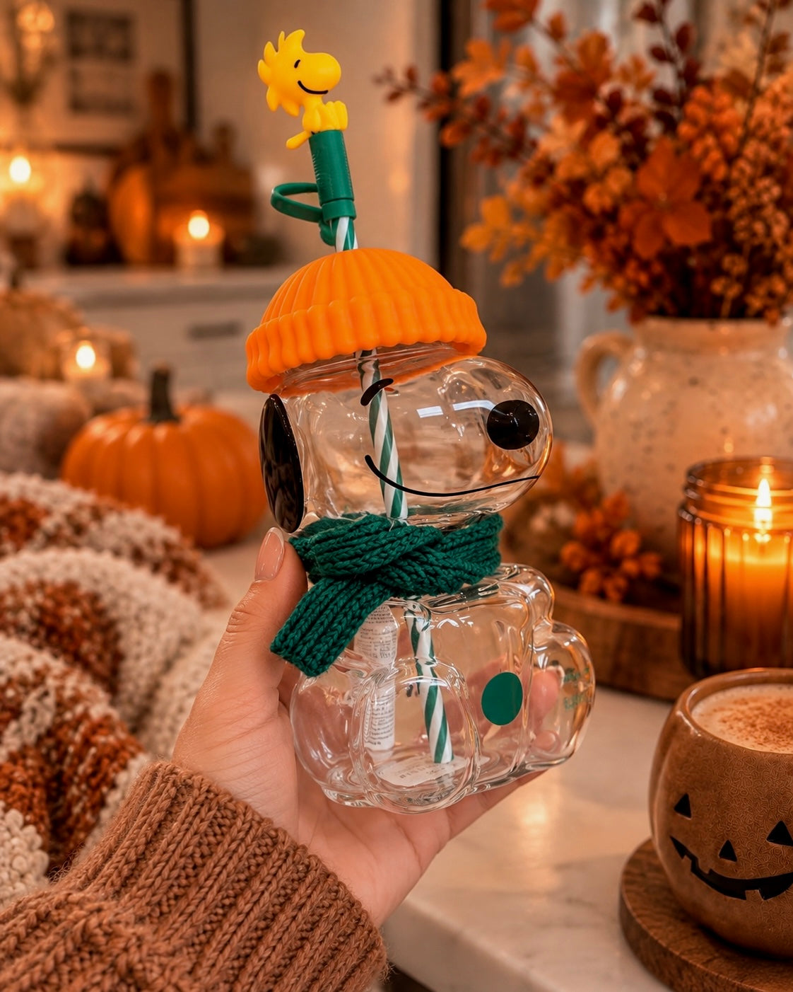 Peanuts x Starbucks Snoopy Glass Cup