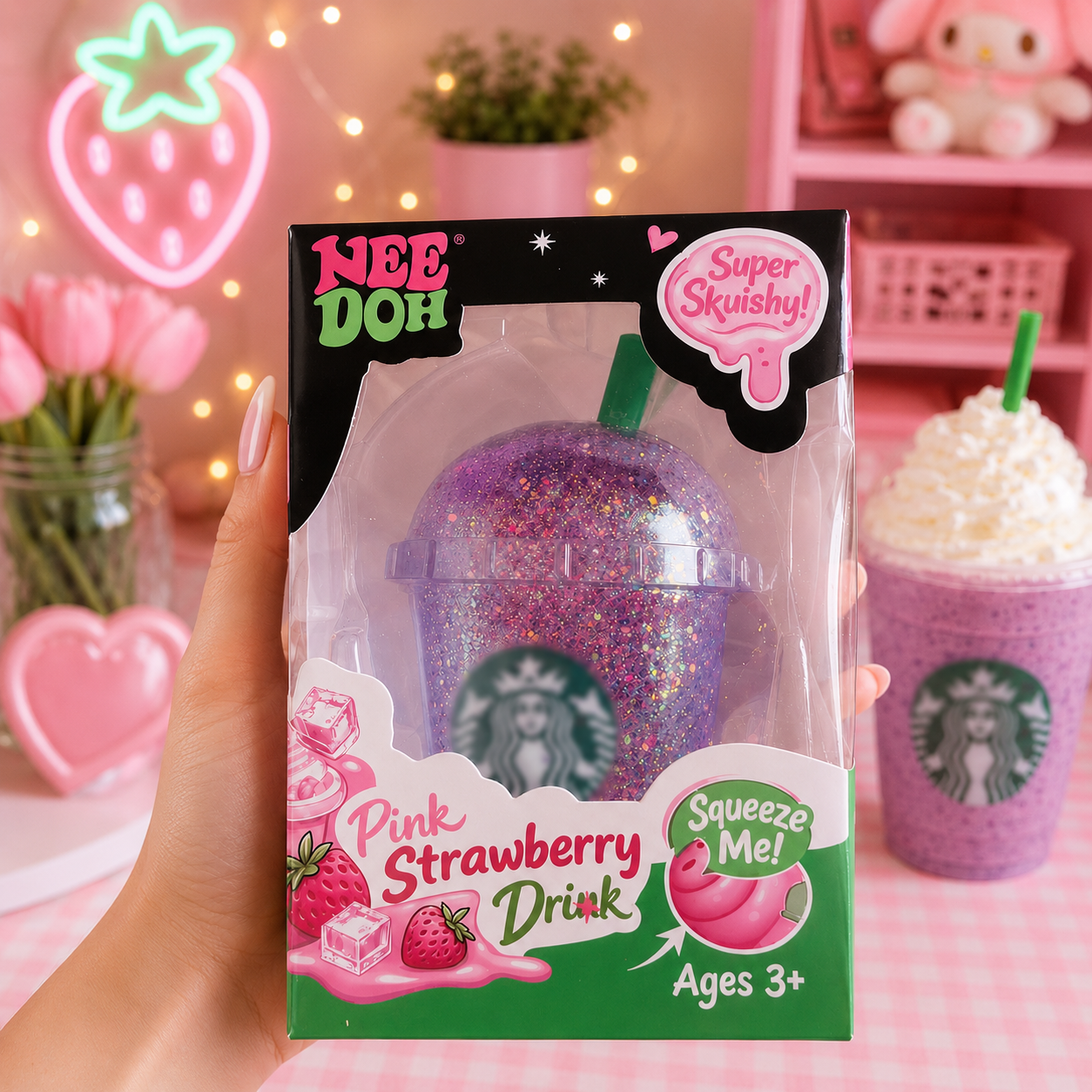 SET of 4 Squishy Drinks