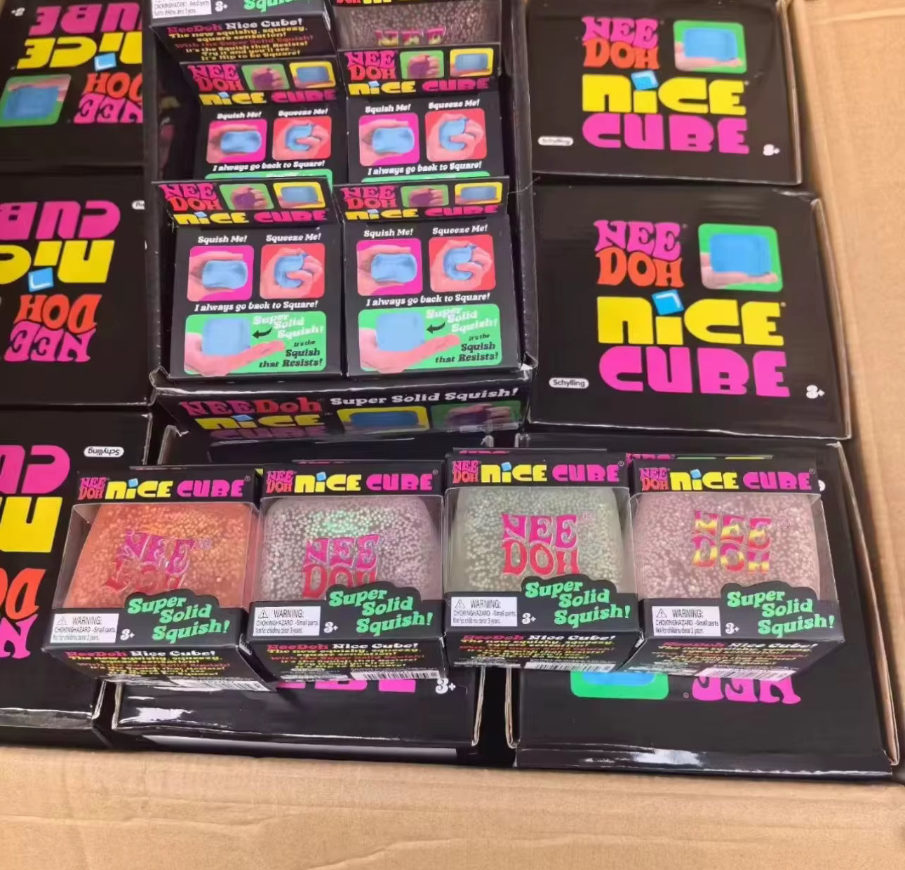 NeeDoh Glitter Glow In The Dark Cube (In Stock)