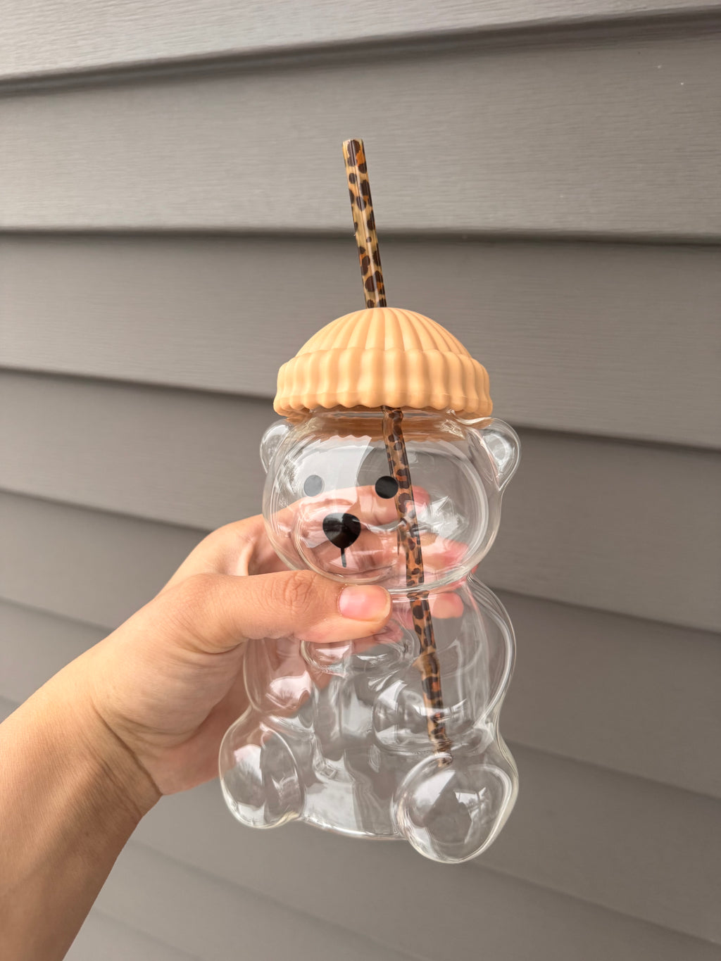 Bear Cup Hats/Straw (Different Options)
