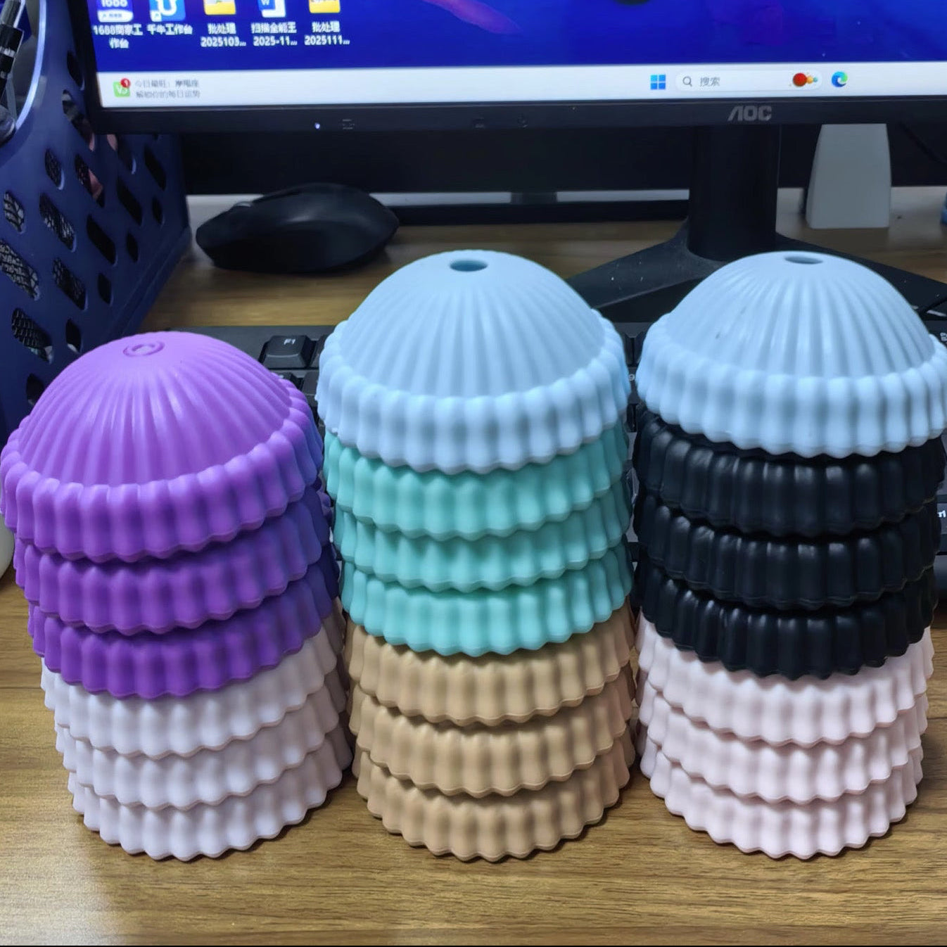 Bear Cup Hats/Straw (Different Options)