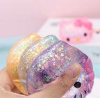 Hello Kitty Glitter Head Squishy (In Stock)