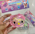 Hello Kitty Glitter Head Squishy (In Stock)
