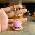 Dumpling Clicker Fidget Keychain