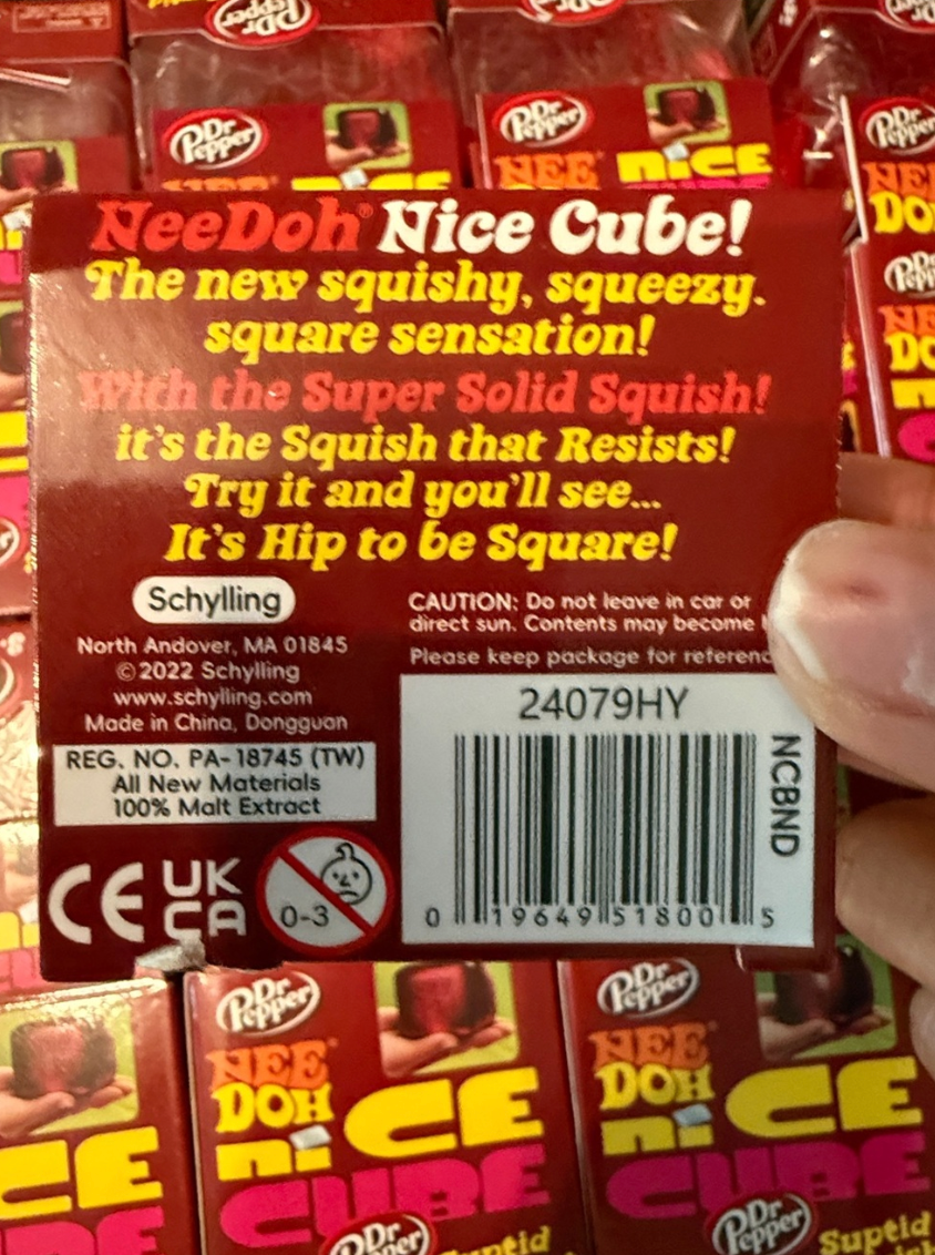 Dr.Pepper Squishy Cube (In Stock)